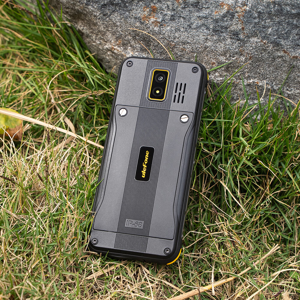 Ulefone Armor Mini 4 (4G) Rugged Phone with Keypad, 2100mAh Battery 5W Type-C Charge, 2.8" QVGA IP68 Waterproof, 64MB+128MB Free FM Radio, 2MP Camera, Dual SIM, Flashlight