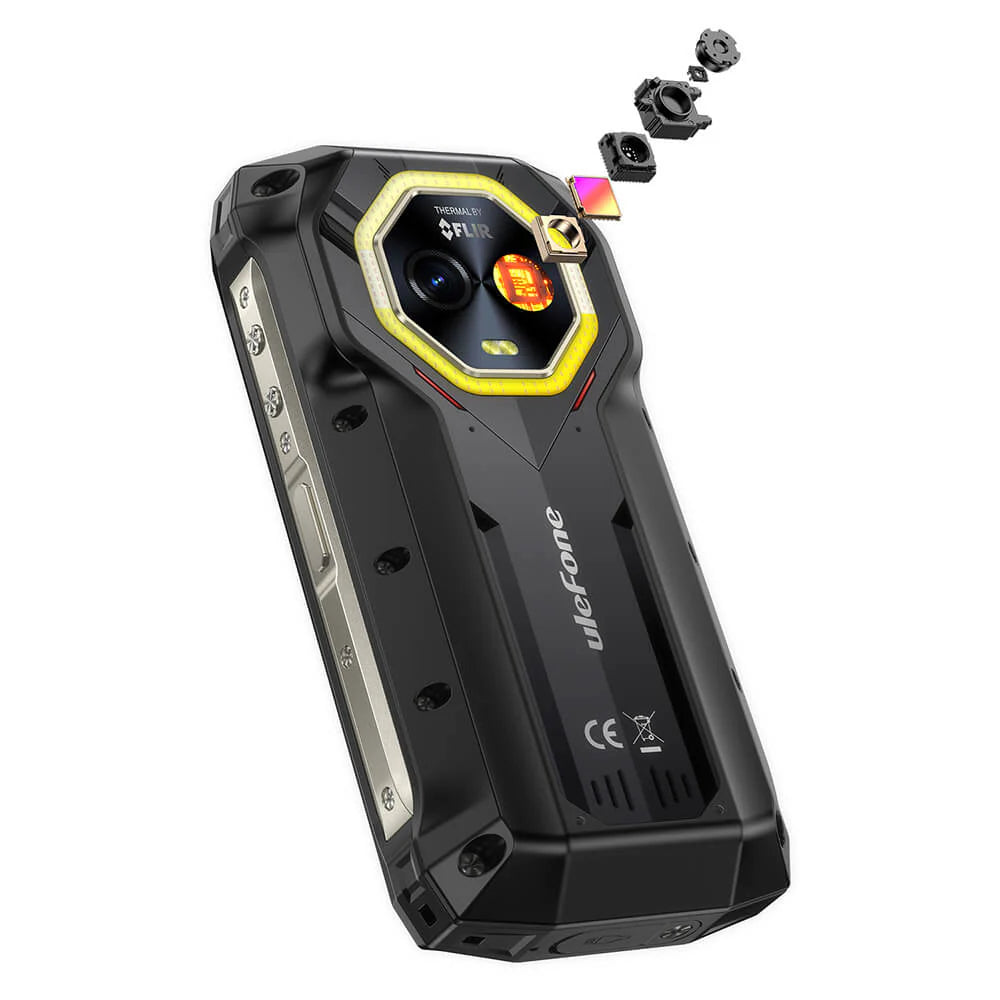 Ulefone Armor Mini 20T PRO 5G Rugged Phone with Thermal Camera, 6200mAh Battery 33W Fast Charge, 4.7" 90Hz IP68 Waterproof, 16GB+256GB Android 14, 50MP Camera, NFC