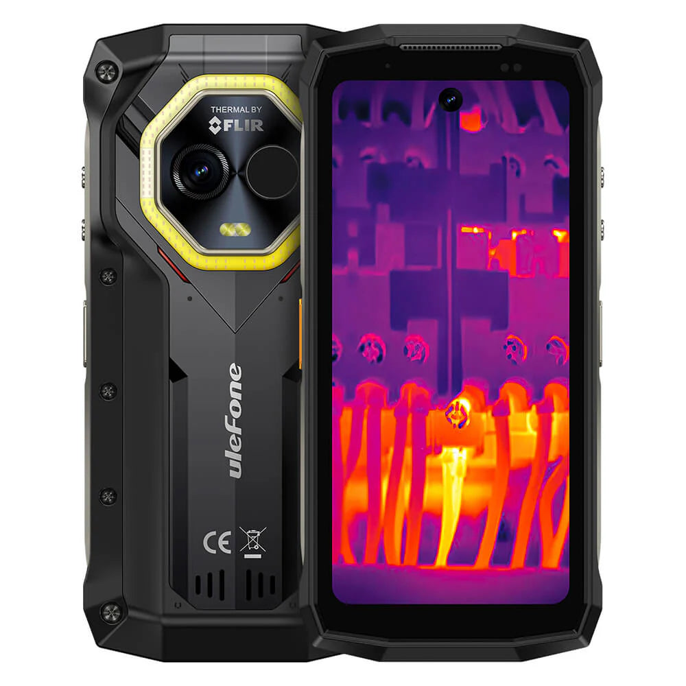 Ulefone Armor Mini 20T PRO 5G Rugged Phone with Thermal Camera, 6200mAh Battery 33W Fast Charge, 4.7" 90Hz IP68 Waterproof, 16GB+256GB Android 14, 50MP Camera, NFC