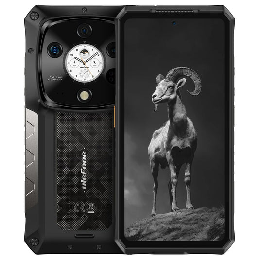 Ulefone Armor 28 PRO 5G Rugged Phone with Dual AMOLED, 10600mAh Battery 120W Fast Charge, 6.67" FHD+ IP68 Waterproof, 32GB+512GB Android 15, 50MP 1" Sensor Camera, NFC