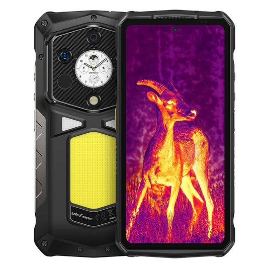 Ulefone Armor 29 PRO Thermal 5G Rugged Phone with Thermal Camera, 21200mAh Battery 120W Fast Charge, 6.67" AMOLED IP68 Waterproof, 16GB+512GB Android 15, 50MP Camera, NFC