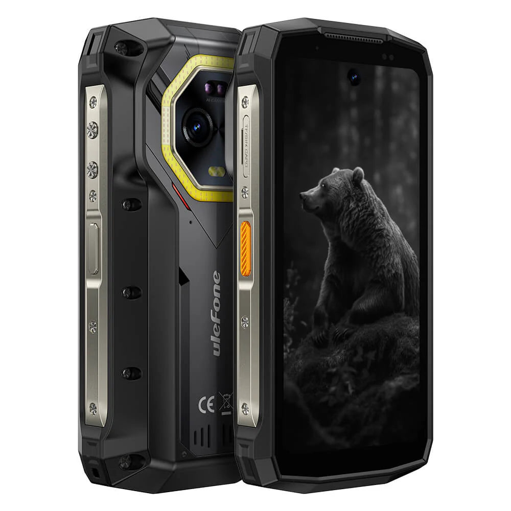 Ulefone Armor Mini 20 5G Rugged Phone with LED Camping Light, 6200mAh Battery 33W Fast Charge, 4.7" 90Hz IP68 Waterproof, 16GB+256GB Android 14, 50MP Camera, NFC, Body Temperature