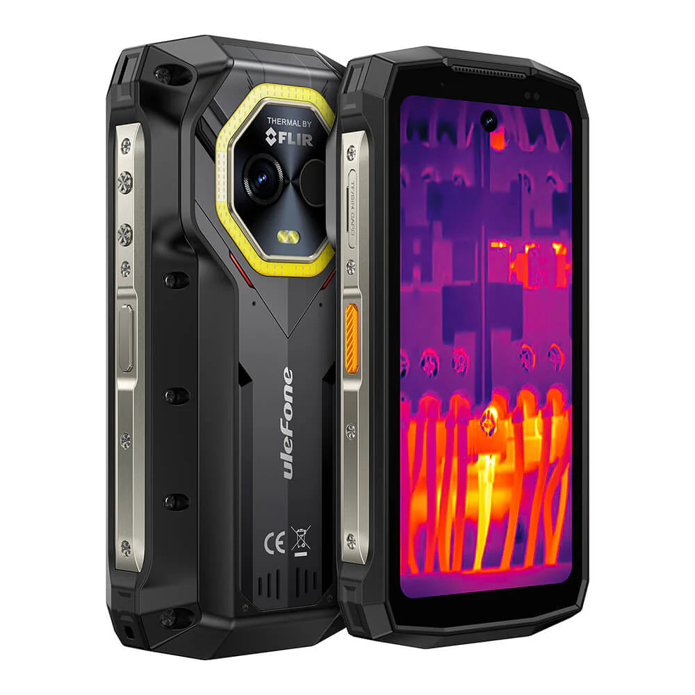 Ulefone Armor Mini 20T PRO 5G Rugged Phone with Thermal Camera, 6200mAh Battery 33W Fast Charge, 4.7" 90Hz IP68 Waterproof, 16GB+256GB Android 14, 50MP Camera, NFC