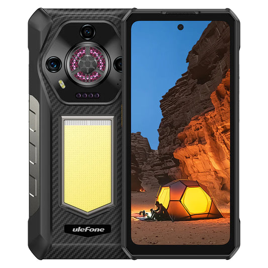 Ulefone Armor 30 4G Rugged Phone with Infinite Halo, 12800mAh Battery 66W Fast Charge, 6.95" FHD+ IP68 Waterproof, 12GB+512GB Android 15, 64MP Camera, NFC
