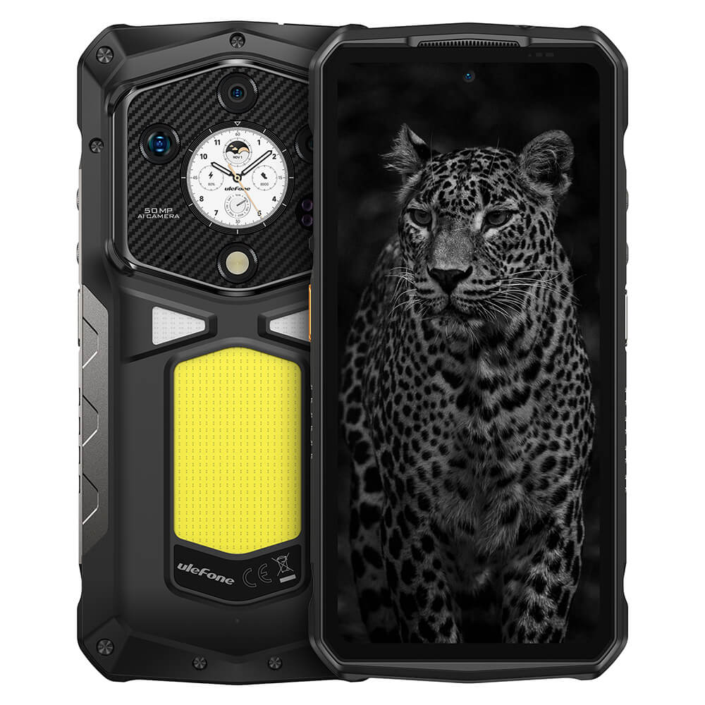 Ulefone Armor 29 Ultra 5G Rugged Phone with 1000LM Flashlight, 21200mAh Battery 120W Fast Charge, 6.67" AMOLED IP68 Waterproof, 32GB+1TB Android 15, 64MP Camera, NFC