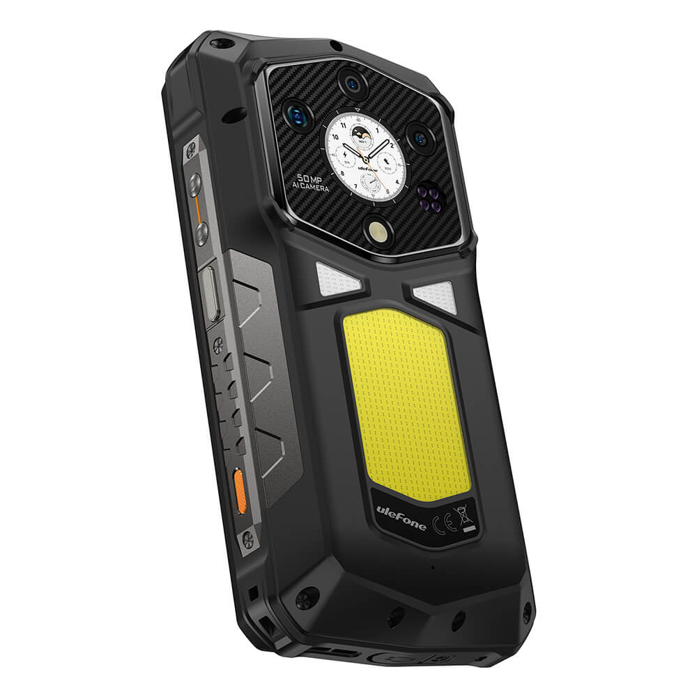 Ulefone Armor 29 Ultra 5G Rugged Phone with 1000LM Flashlight, 21200mAh Battery 120W Fast Charge, 6.67" AMOLED IP68 Waterproof, 32GB+1TB Android 15, 64MP Camera, NFC