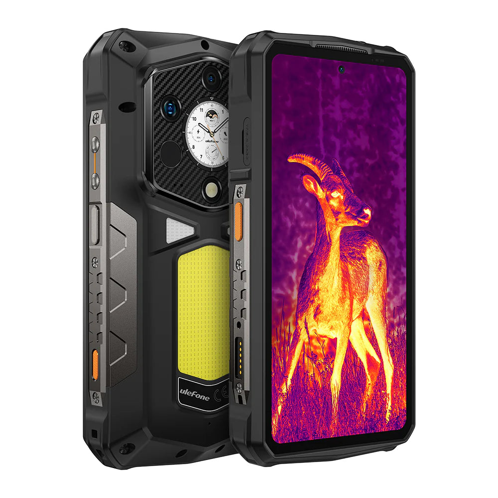 Ulefone Armor 29 PRO Thermal 5G Rugged Phone with Thermal Camera, 21200mAh Battery 120W Fast Charge, 6.67" AMOLED IP68 Waterproof, 16GB+512GB Android 15, 50MP Camera, NFC