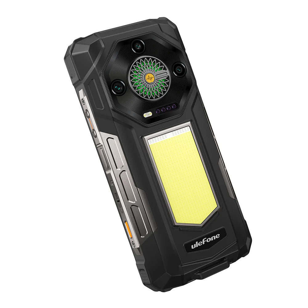 Ulefone Armor 33 4G Rugged Phone with 1100LM Camping Light, 25500mAh Battery 66W Fast Charge, 6.95" FHD+ IP68 Waterproof, 12GB+512GB Android 15, 50MP Camera, NFC