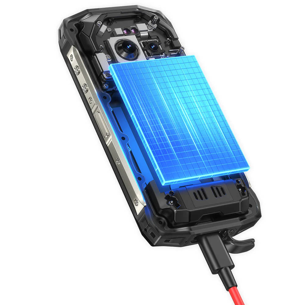 Ulefone Armor Mini 20 5G Rugged Phone with LED Camping Light, 6200mAh Battery 33W Fast Charge, 4.7" 90Hz IP68 Waterproof, 16GB+256GB Android 14, 50MP Camera, NFC, Body Temperature